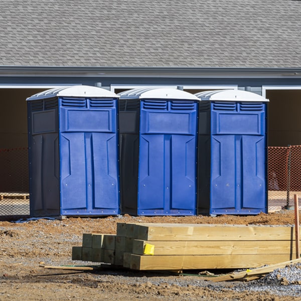 are there any restrictions on what items can be disposed of in the portable restrooms in Cross Lanes